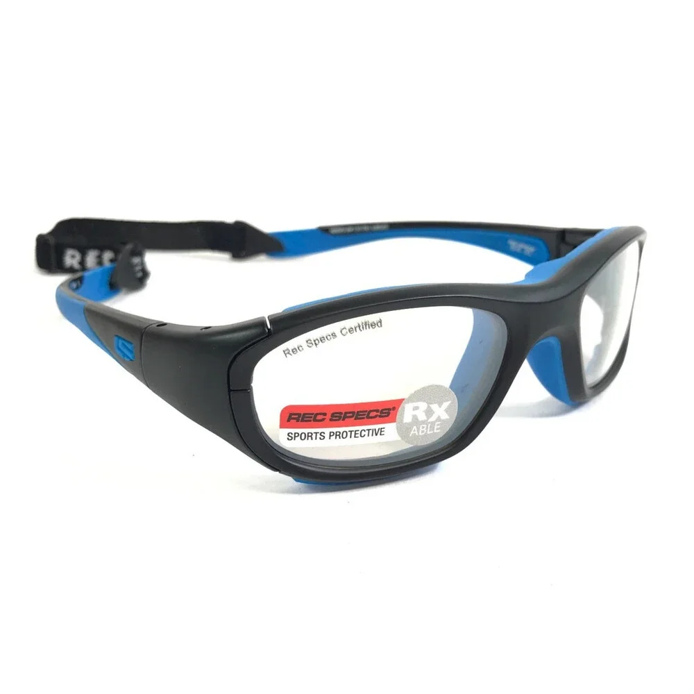 Rec Specs Kids Athletic Eyeglasses Frames RS-40 273 Matte Black Blue 52-18-125